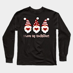 I Love My Godfather with Love Gnomes Long Sleeve T-Shirt